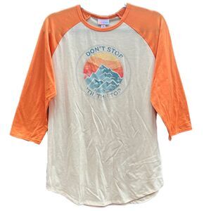 NWT M Raglan T-shirt, Randy baseball t, LuLaRoe, Don't Stop Til the Top